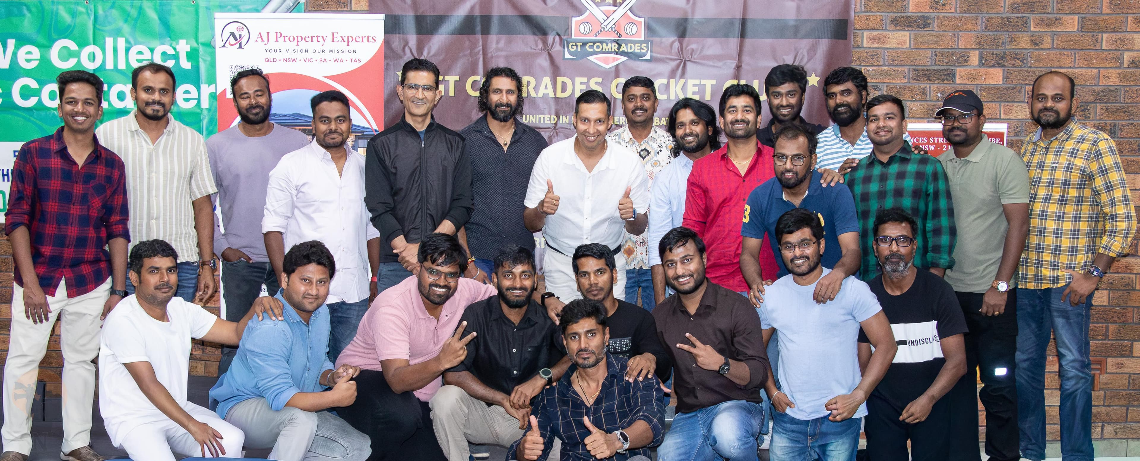GT Comrades members gather together at a club social event